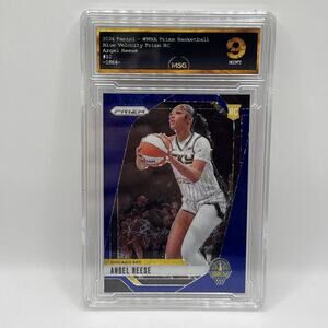 2024 Panini Prizm WNBA - Angel Reese #10 Blue Velocity Prizm (RC) Graded 9 Mint